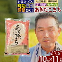 【ふるさと納税】※令和6年産 新米※《定期便11ヶ月》秋田県産 あきたこまち 10kg【7分づき】(2kg小分け袋) 2024年産 お届け時期選べる お届け周期調整可能 隔月に調整OK お米 おおもり