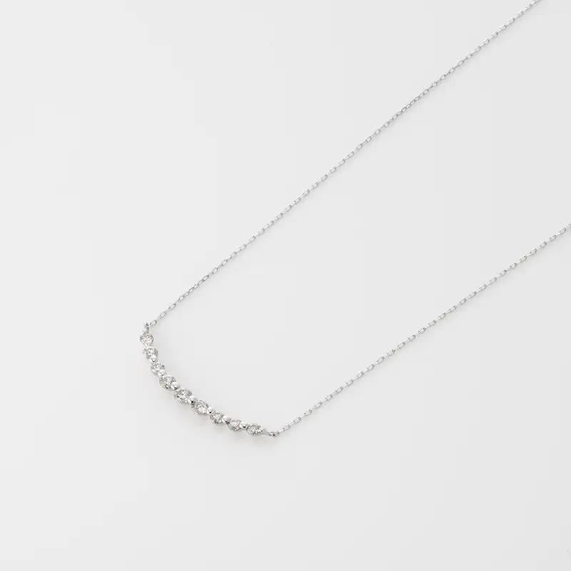 アルカンシェル K18WG ダイヤペンダント（計 0.2ct）【鑑別書付き】
