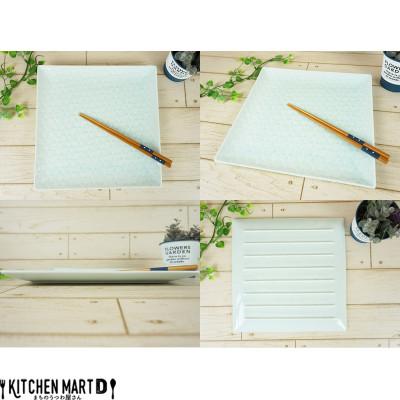 ふるさと納税 瑞浪市 美濃焼 旅籠 網代27角皿 青白【27.5×2cm】 小田陶器 |  | 01