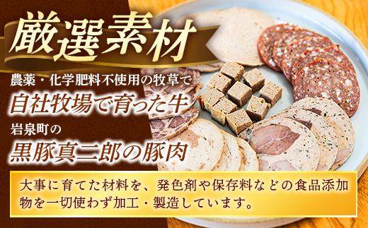 岩手町「菊池牧場のソーセージ」 詰め合わせ 1.1kg ソーセージ ソーセージ ウィンナー フランクフルト バイスブルスト ブラートブルスト スライス 添加物不使用 牛肉 豚肉 肉 お肉 肉加工品 加