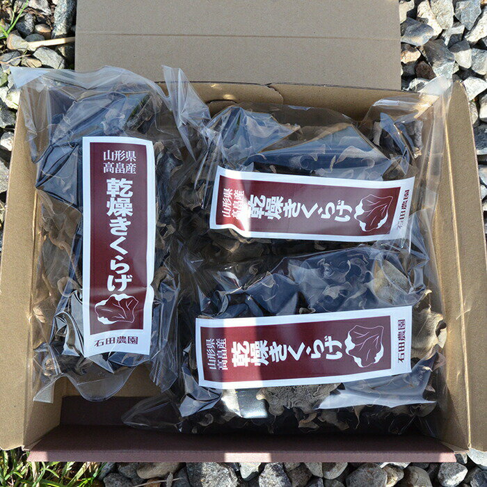【ふるさと納税】乾燥 きくらげ 45g 1袋 60g 2袋 計3袋 [tk06ayt100000 山形県 高畠町 石田農園] 木耳 キクラゲ 野菜 やさい