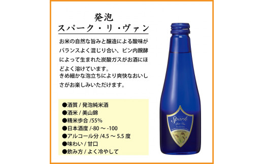 信州佐久　日本酒　千曲錦　発泡スパーク・リ・ヴァン250ml×6本セット【 日本酒 酒 さけ 長野県 佐久市 】