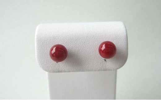 珊瑚職人館の珊瑚のピアス2