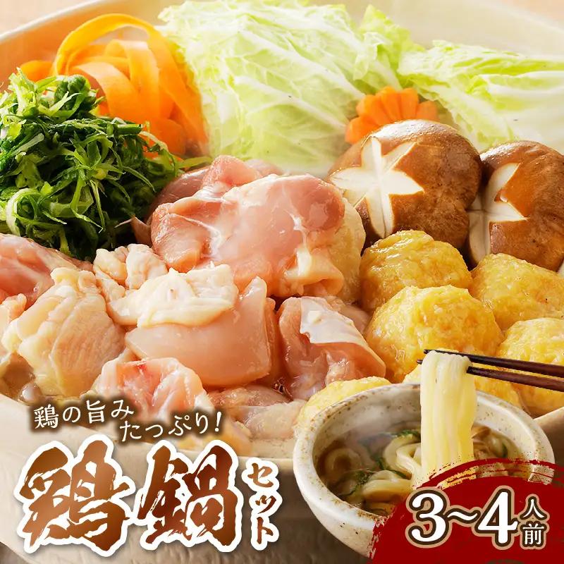 国産鶏もも肉とふんわりつみれの鍋セット｜3～4人前 鍋セット