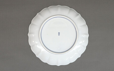 【波佐見焼】青海波尽くし富士 輪花盛皿【協立陶器】[TC133]