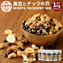 【ふるさと納税】黒豆とナッツの力 SPORTS RECOVERY MIX 200g×5個 合計1kg 黒豆アーモンド カシューナッツ くるみ ひまわりの種 バナナチップ ワイルドブルーベリー 和洋 ミックスナッツ 7種 セット 食べ比べ 筑前クロダマル 手作り 福岡県産 送料無料