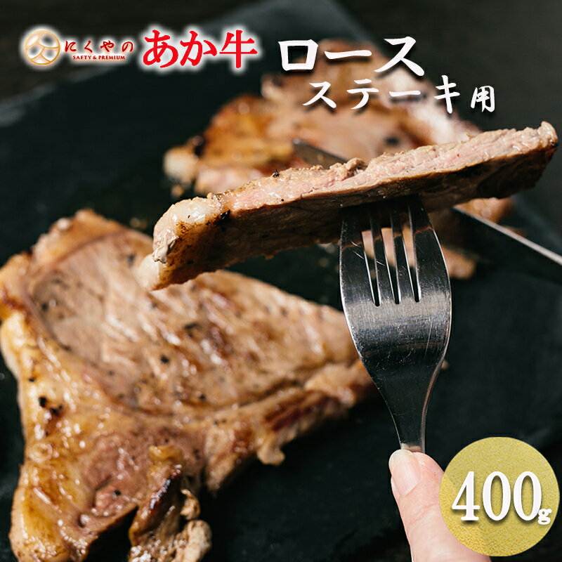 【ふるさと納税】産地直送 くまもと 国産 熊本 阿蘇 和牛 あか牛 褐毛和種 あかげわしゅ ロース 400g 赤身 サシ ステーキ ビフテキ 高品質 矢野畜産 にくやの 老舗 おうちごはん おうち時間 通販 贈答 ギフト お中元 お歳暮 お年賀 送料無料【地場産品基準：類型8ハ】