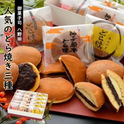 ふるさと納税 羽咋市 【復興支援】八野田人気の「どら焼き」3種セット　計15個