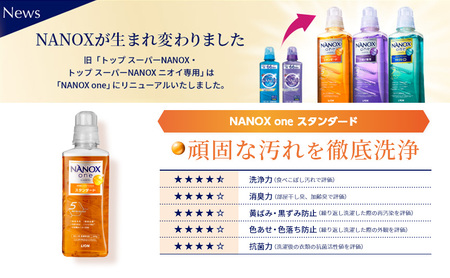 洗剤 NANOX one スタンダード替特大セット ナノックス ナノックスワン ライオン 洗濯 洗濯用洗剤 洗浄 消臭 抗菌 ウイルス除去 液体 スタンダード 詰め替え セット 日用品