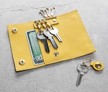 maf pinto (マフ ピント) キーケース ライトイエロー ADRIA LINE レザー 本革 日本製