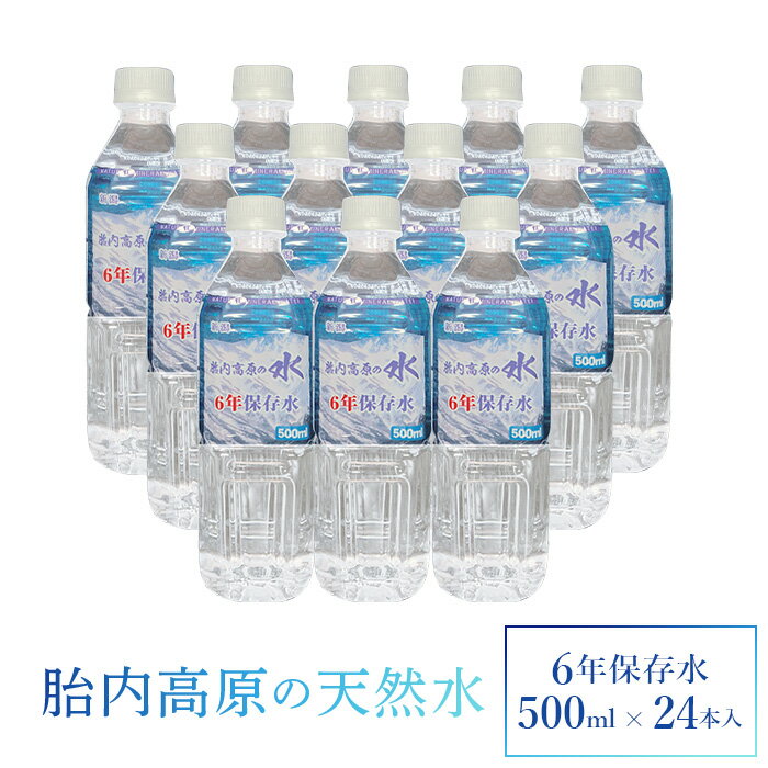 【ふるさと納税】6年保存水 500ml×24本セット