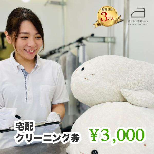 
ネットで洗濯クリーニング券3,000円分
