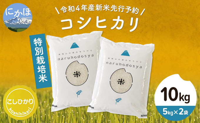 
《令和4年産新米先行予約》特別栽培米　コシヒカリ 白米 10kg（5kg×2袋）
