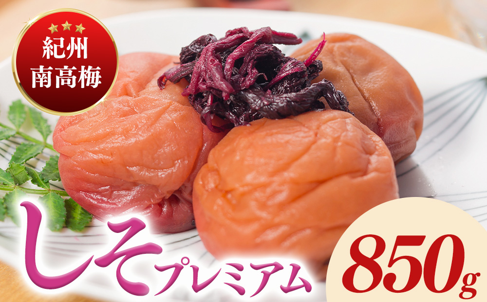 紀州南高梅しそプレミアム塩分約6％（850g）
