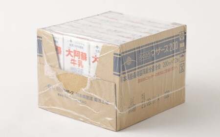 【3か月連続定期便】 大阿蘇牛乳 200ml 12本×3回 計36本 牛乳 ぎゅうにゅう 成分無調整牛乳 ミルク 紙パック 定期便 長期保存 熊本県