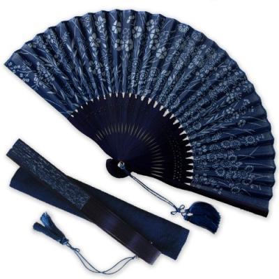 ふるさと納税 徳島市 徳島伝統工芸　阿波藍染　扇子　七草【CN041】