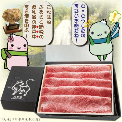 神戸牛 しゃぶしゃぶ ＆ すき焼き用 かた ・ もも肉 計500g YBS2【配送不可地域：離島】