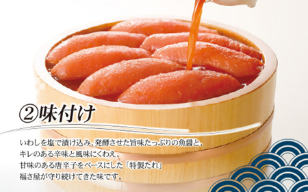 AM-009_福さ屋　無着色辛子明太子　訳あり1ｋｇ（500ｇＸ２）
