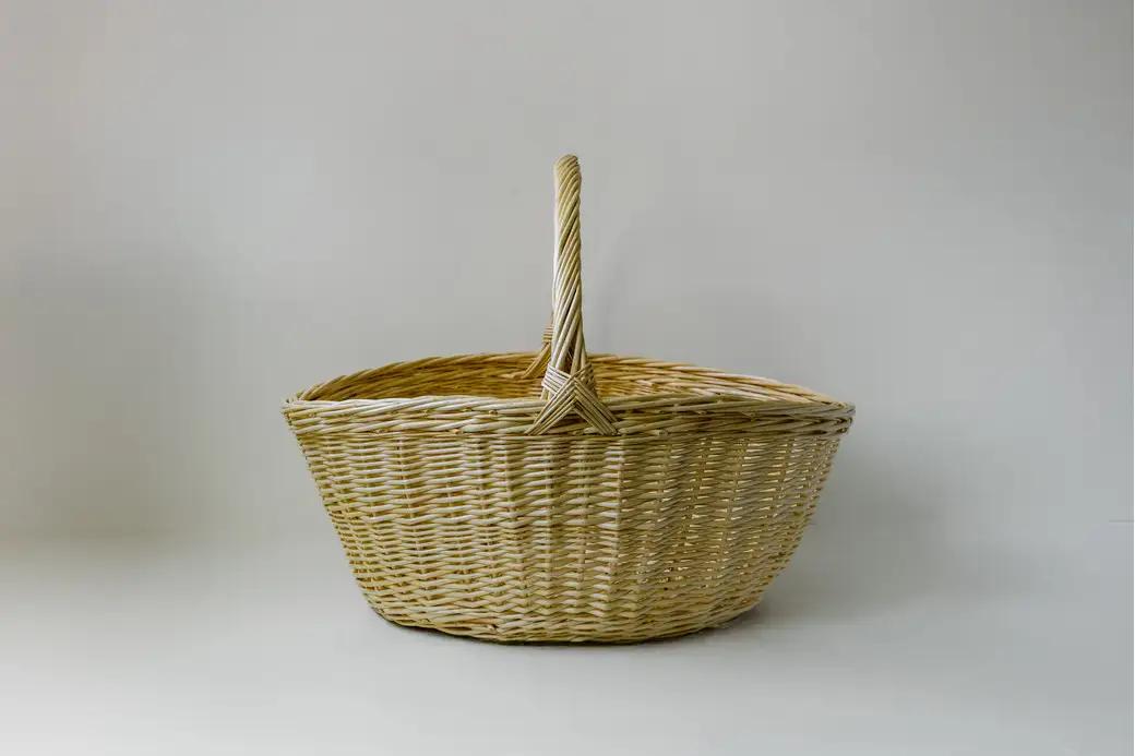 【伝統工芸品】KORI ANRI JAPAN「BASKET S ヤナギのバスケット」柳行李 / 豊岡杞柳細工 100年持つ収納 雑貨 ハンドメイド