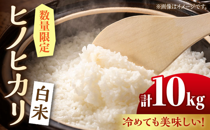 
【数量限定】ヒノヒカリ 白米 10kg （5kg×2袋）【竹下農園】ひのひかり ごはん 熊本 10キロ 精米 名水 [ZEL001]
