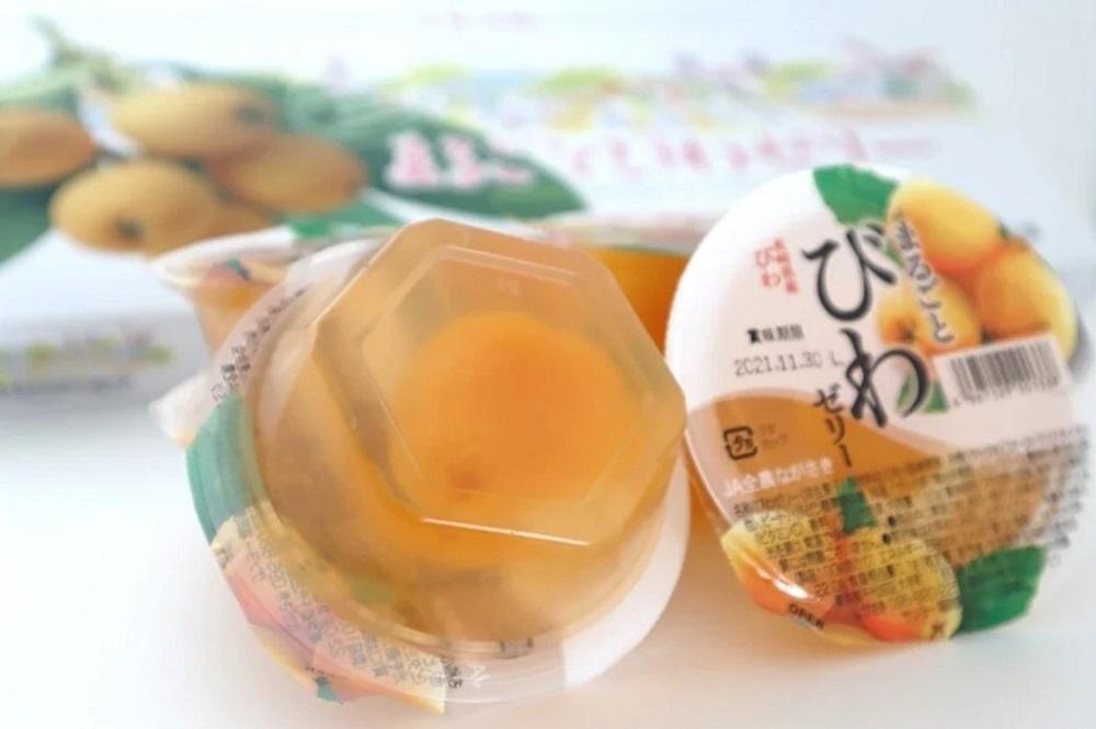 【お中元】長崎びわをまるごと1個使用！まるごとびわゼリー 12個入り