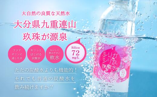 【ふるさと納税】シリカシリカスパークリング 炭酸水 500ml 24本 天然水 シリカ ケイ素 天然水 飲料水 強炭酸水 美容 ミネラル シリカ水 水 大分県 玖珠町