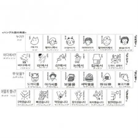 遠野の森の木の絵本 「 だれがどすた? ハングル 版 (日本語付き:女の子)」 もくもく絵本研究所【1693704】