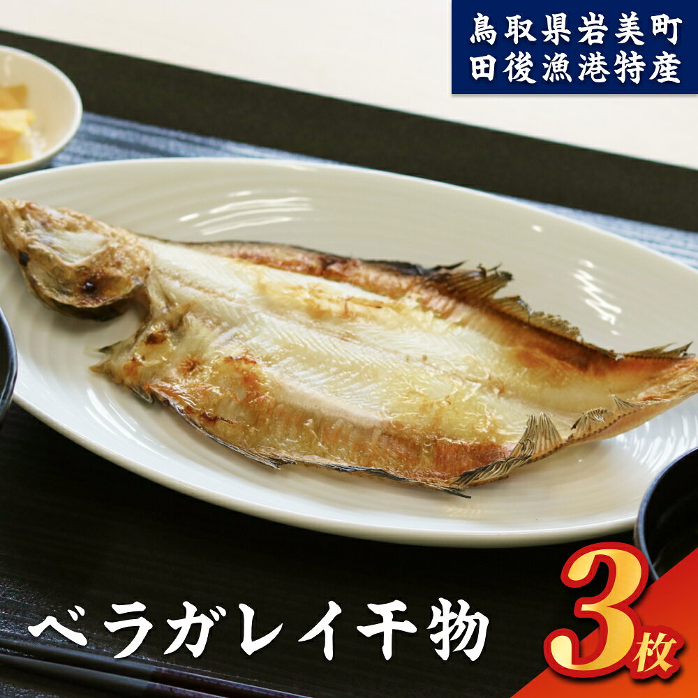 【ふるさと納税】田後漁港特産ベラガレイ干物セット 田後漁港特産 ｜鳥取県 岩美町 カレイ ひもの 魚介 魚