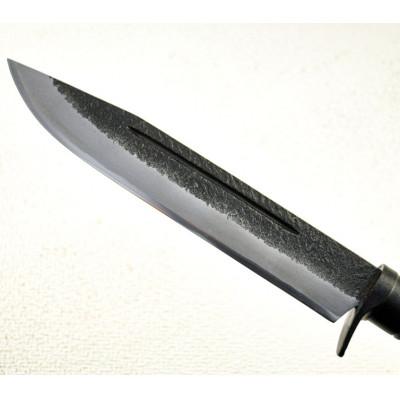 ふるさと納税 南国市 土佐鍛造ハンティングナイフ【ダマスカス15層青2鋼】両刃 270 |  | 01