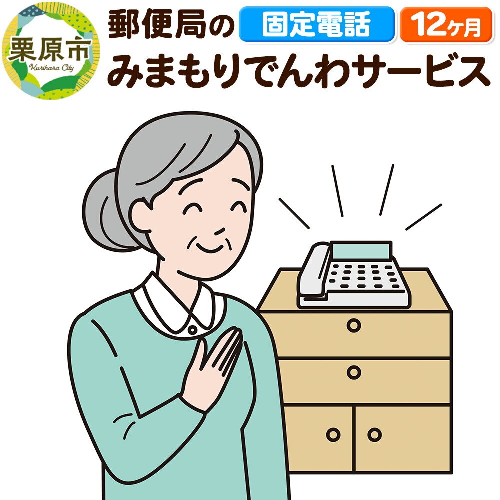 【ふるさと納税】郵便局のみまもりサービス「みまもりでんわサービス」(固定電話) 12か月