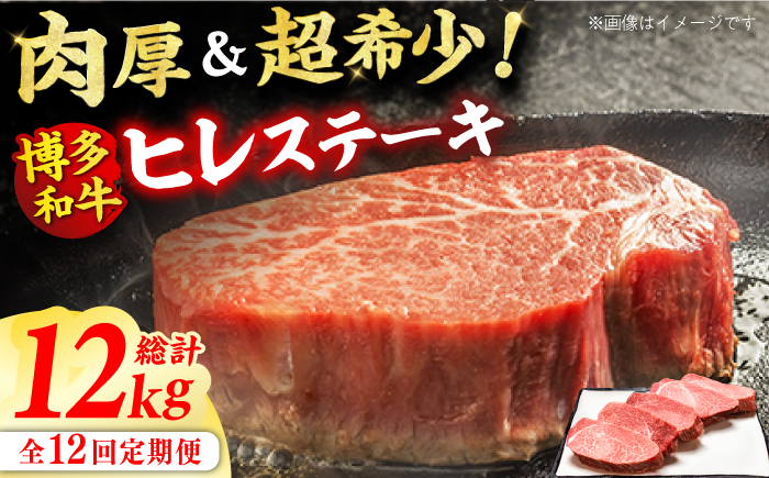 
            【全12回定期便】博多和牛 厚切り ヒレ ステーキ 200g×5枚 肉 にく ニク 博多和牛 黒毛和牛 国産 牛肉 ステーキ お歳暮 お中元 贈答用 ヒレ フィレ ヘレ フィレステーキ ヘレステーキ ヒレステーキ 赤身 父の日 母の日 敬老の日 広川町 / 久田精肉店株式会社 [AFBV037]
          