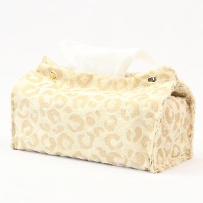 ふるさと納税 橋本市 OKADA TEXTILE ティッシュケース3点セット(金箔レオパード柄) |  | 02
