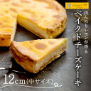 【ふるさと納税】 ベイクドチーズケーキ 中サイズ 12cm 2～4人分 約270g マスカットボア ベイクド チーズケーキ チーズ ケーキ クリームチーズ スイーツ デザート お菓子 菓子 洋菓子 お取り寄せ プレゼント ギフト 贈答 贈り物 冷蔵 北海道 札幌市