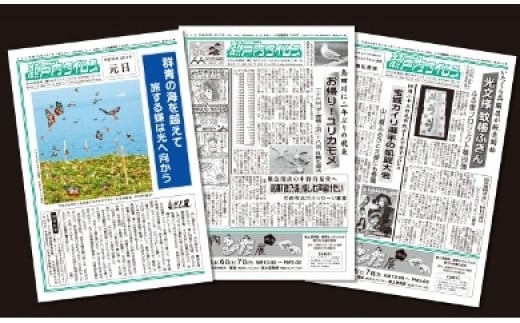 
地方紙　瀬戸内タイムス（３ヶ月購読）
