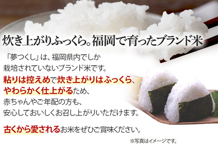  令和5年産　福岡県産ブランド米「夢つくし」無洗米　計20kg