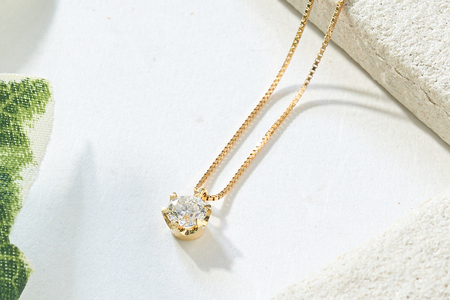 K18 0.5ctダイヤモンドネックレス　60-9576