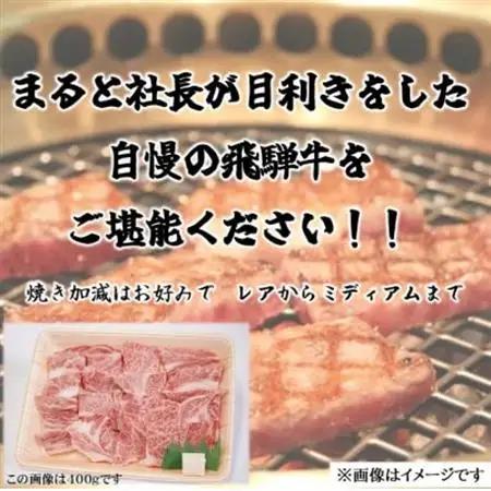 【飛騨牛】ロース・肩ロース焼き肉　300g(牛脂付き)【配送不可地域：離島】【1619907】
