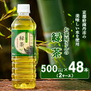 【ふるさと納税】【ふるさと納税】 緑茶 茶 500ml 48本 お茶 煎茶 日本茶 飲み物 飲料 ドリンク ヘルシー 水分補給 飲みやすい　 南丹市