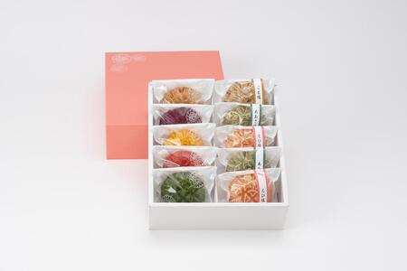 花咲かりん詰合わせ箱 8種10個入り（塩味入り）