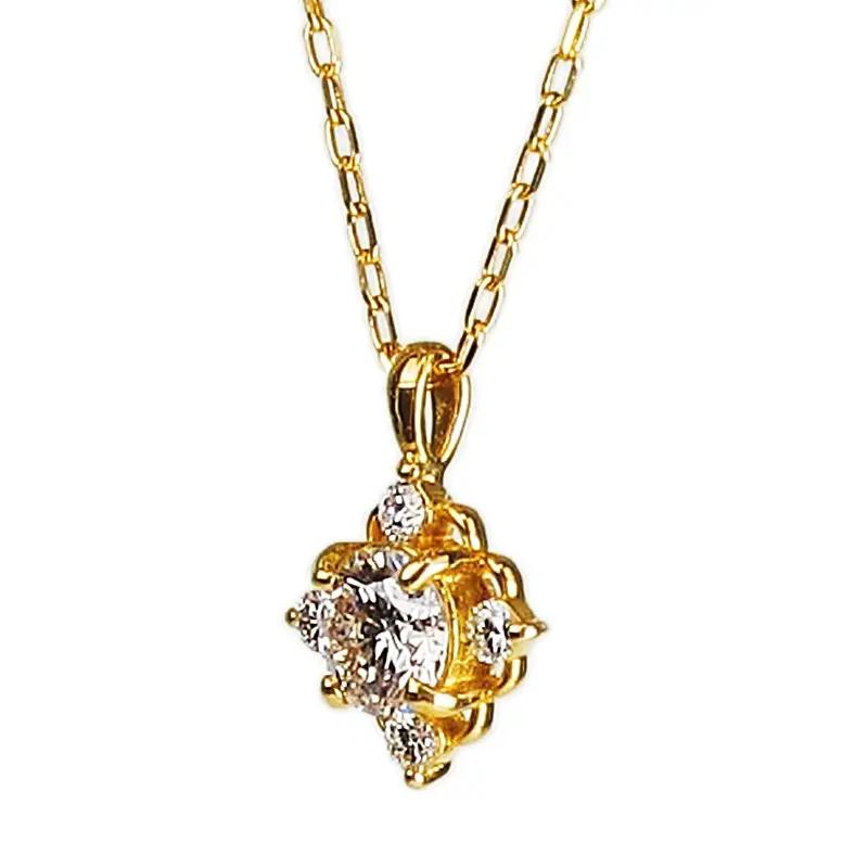 K18 ダイヤ0.18ct ペンダント PNI-184-YGNW