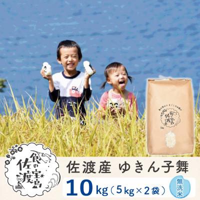 ふるさと納税 佐渡市 佐渡島産ゆきん子舞 無洗米10Kg(5Kg×2袋) 令和7年産 農薬5割減 【食の宝島佐渡】