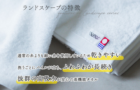（今治タオルブランド認定）ランドスケープスポーツタオル １枚 オフホワイト 今治タオル スポーツタオル [IA05210OW]