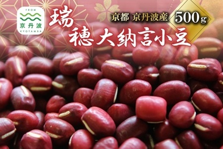 瑞穂大納言小豆 500g 京都 京丹波町産 ブランド 小豆 あずき [008KK003]