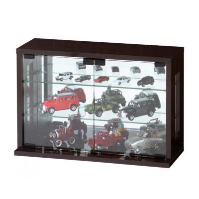 ふるさと納税 海南市 卓上コレクションケース　横型　ダークブラウン