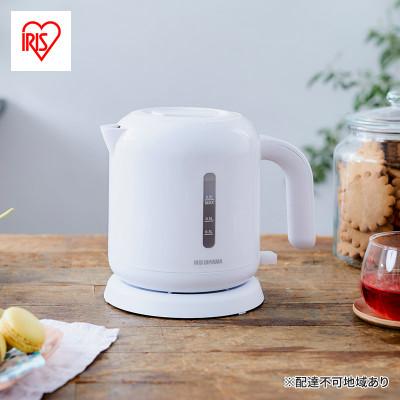ふるさと納税 大河原町 ケトル 電気 IKEB-800-W ホワイト ベーシックタイプ アイリスオーヤマ[53752221]