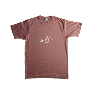 「知床トコさん」×久米繊維　コットンTシャツ　星柄　Sサイズ　半袖