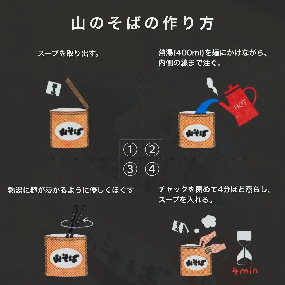 山のそば 4袋 イチカラ畑 |インスタント そば