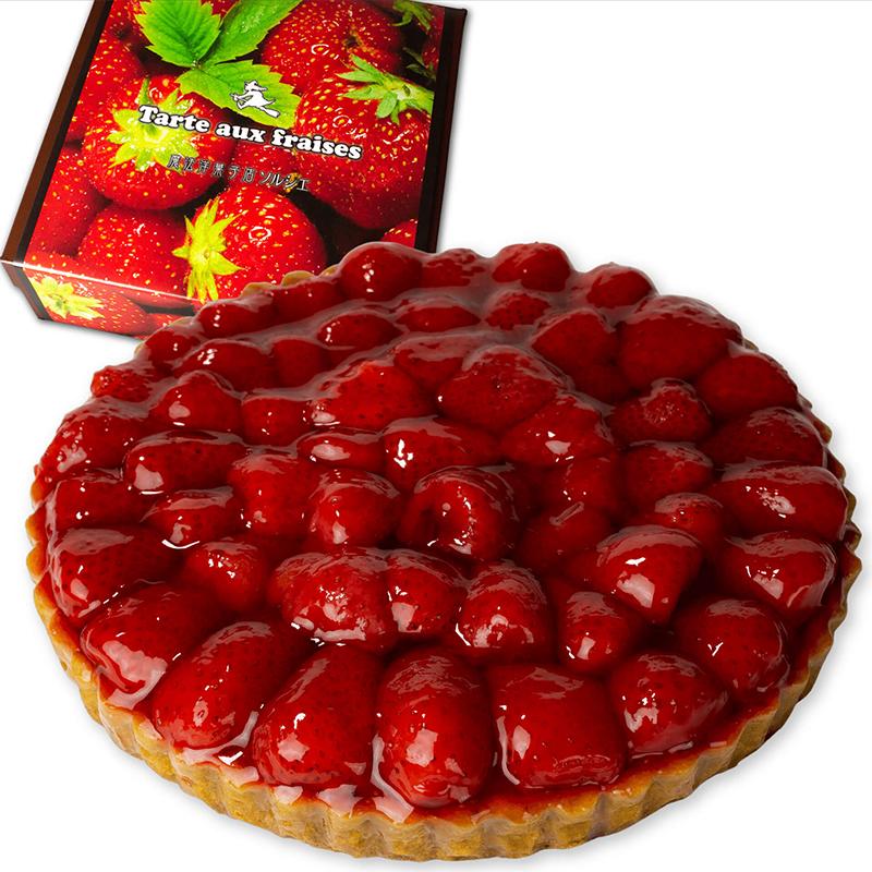 苺のコンポート タルトケーキ 6号 6人〜8人分 直径19cm 約720g | デザート ケーキ お菓子 洋菓子 冷凍 着日指定 お誕生日 誕生日 ギフト お祝い 愛媛県 松山市