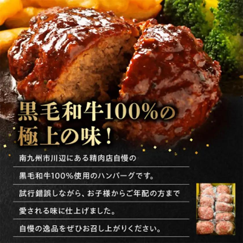 黒毛和牛ハンバーグ10個 合計 1.5kg【配送不可地域：離島】【1185794】