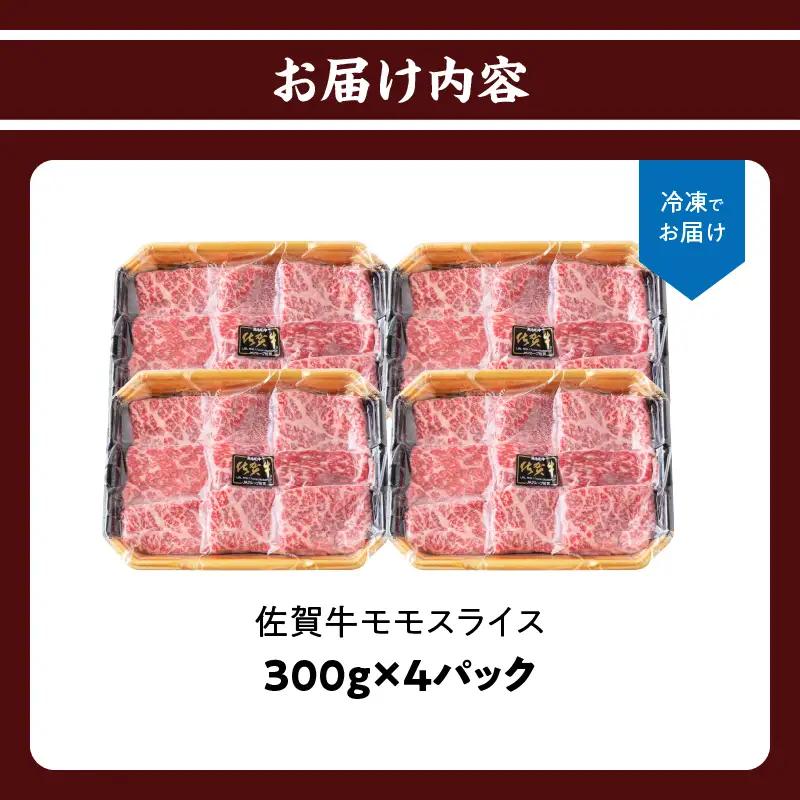 佐賀牛モモスライス 1.2kg ／ すき焼き モモスライス【B246】